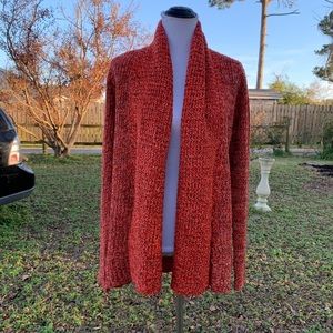 New Directions Open Front Knit Cardigan Size L